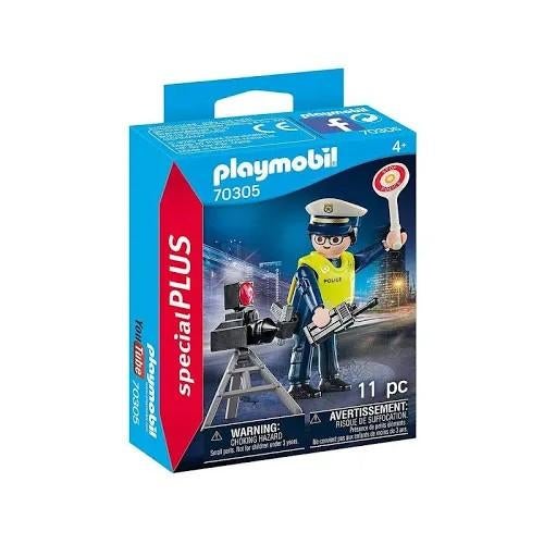 Playmobil Special Plus 70305 Politieagent met snelheidsmeter, Ophalen of Verzenden, Gebruikt, Complete set