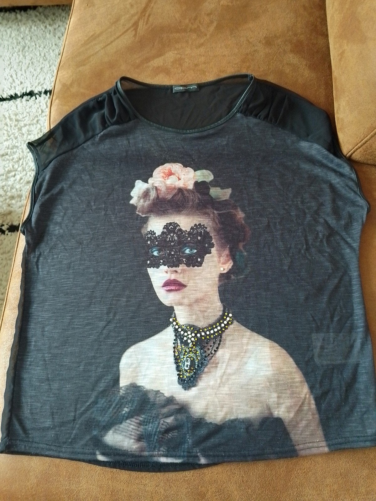 Stijlvol T-shirt met print en korte mouwen, Maat 42/44 (L), Ophalen of Verzenden, Onbekend, Korte mouw