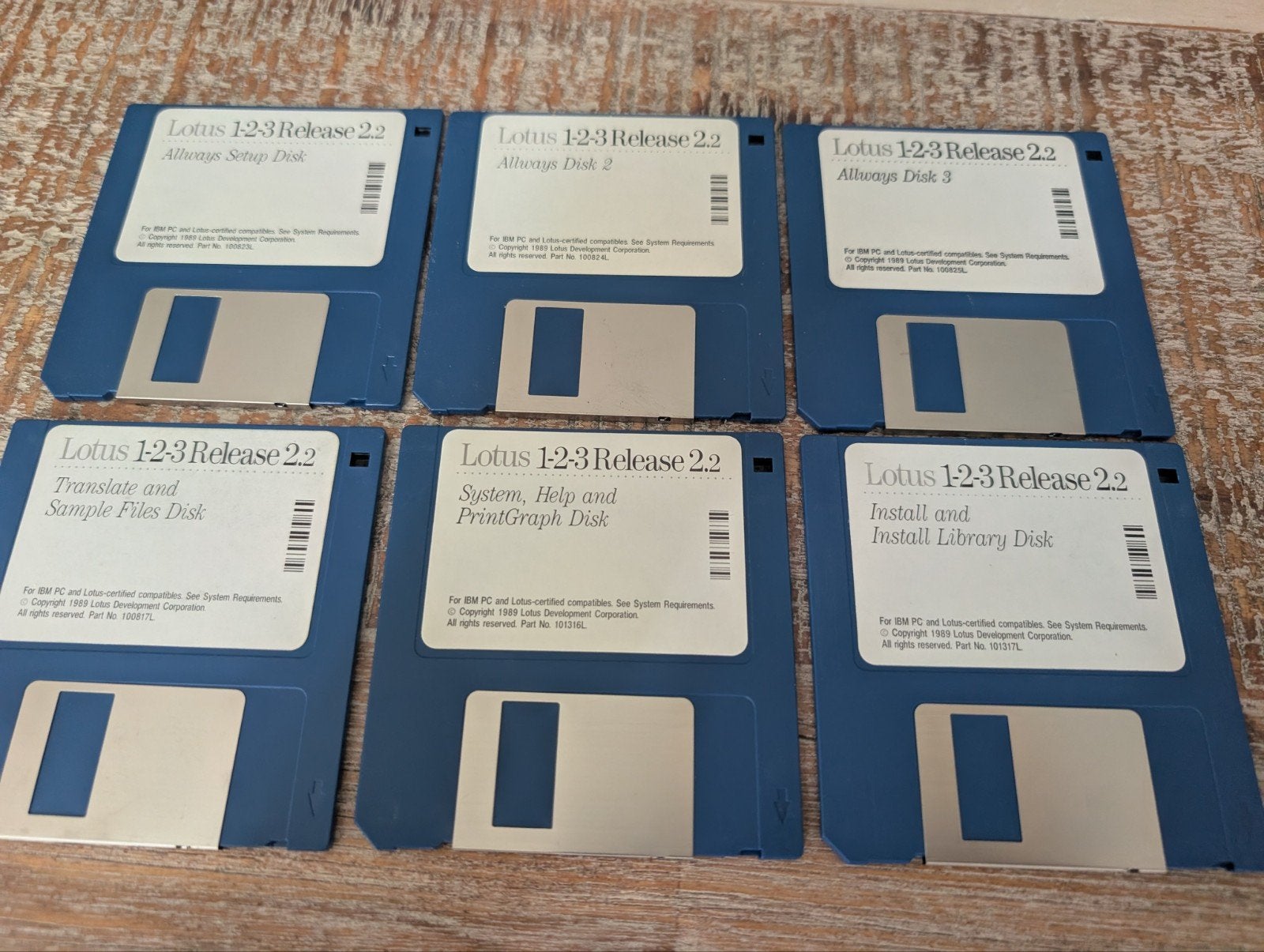 Lotus 1-2-3 Release 2.2 op 3.5 floppy disks, Computers en Software, Vintage Computers, Ophalen of Verzenden