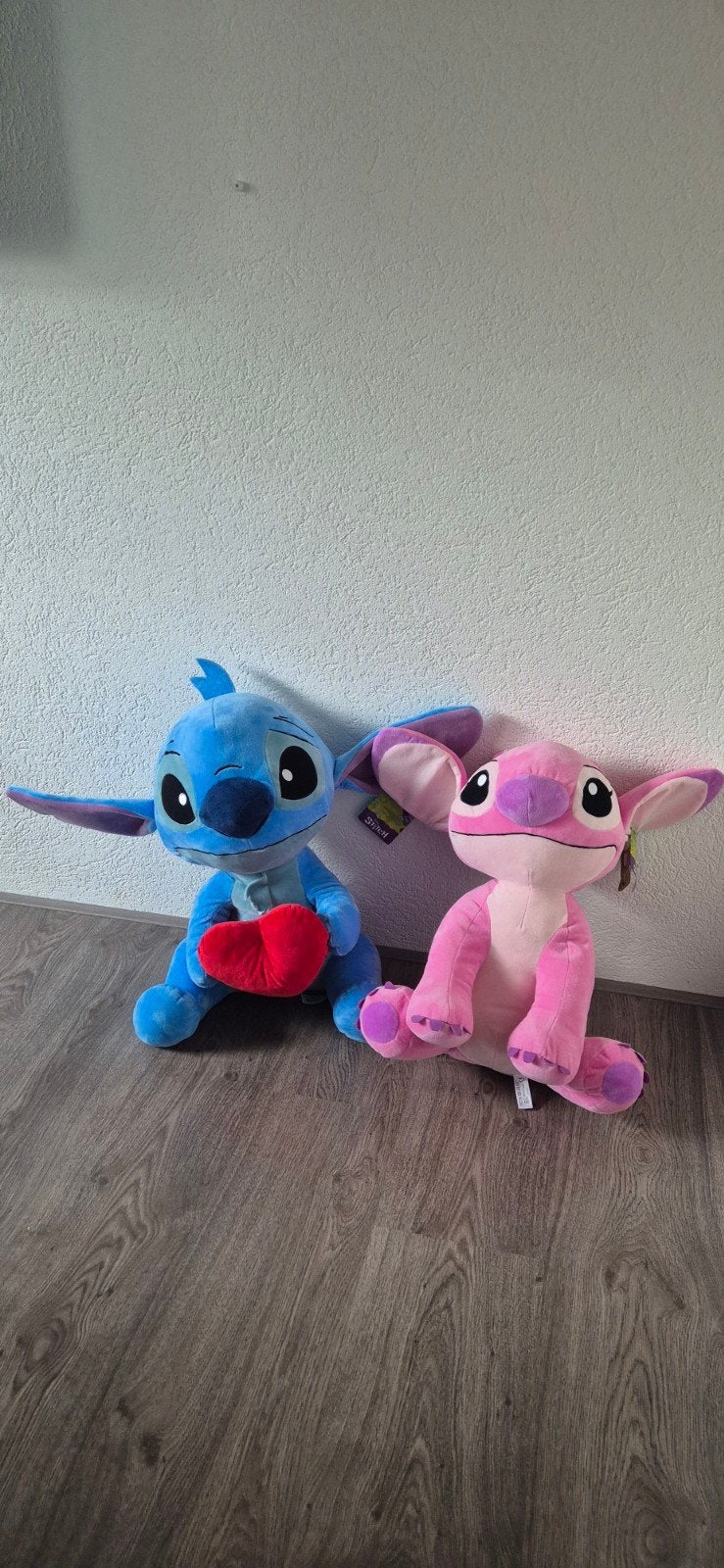 Stitch en Angel knuffel 50 cm - Zo goed als nieuw, Disney, Disney, Overige typen, Ophalen of Verzenden