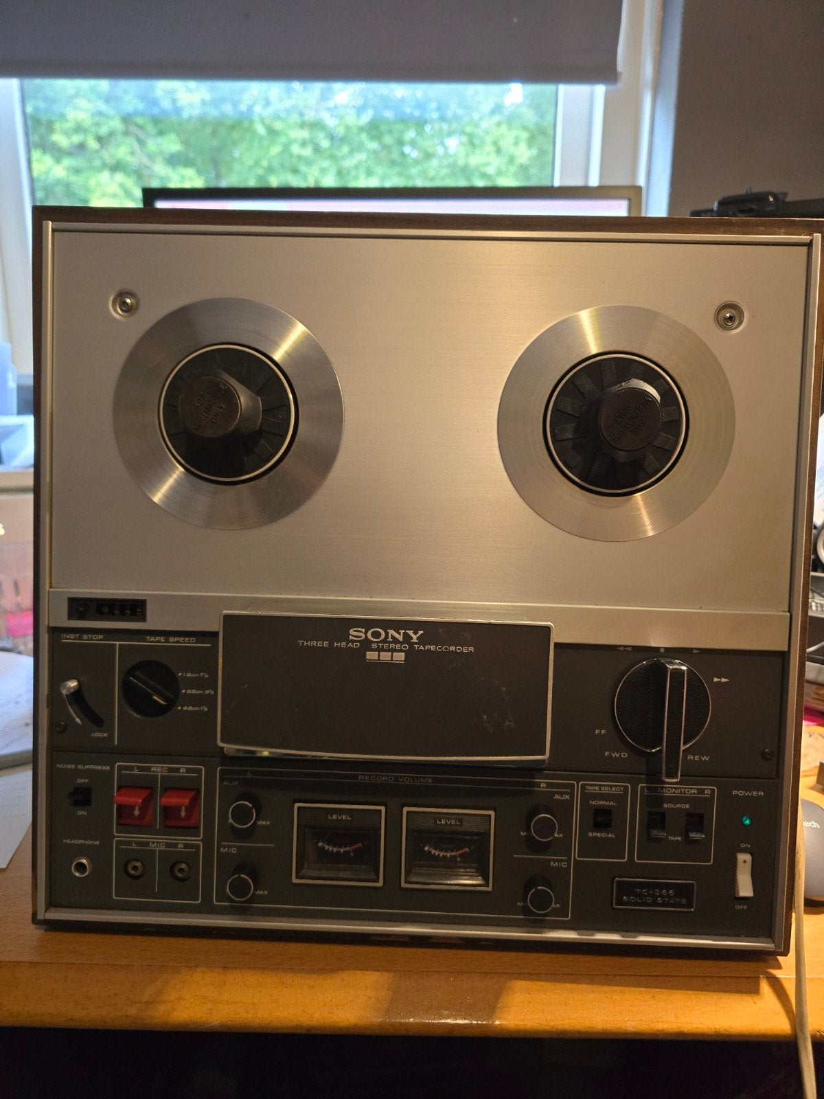 Sony TC-366 Stereo Bandrecorder - Vintage Audio, Ophalen of Verzenden, Bandrecorder, Met stofkap