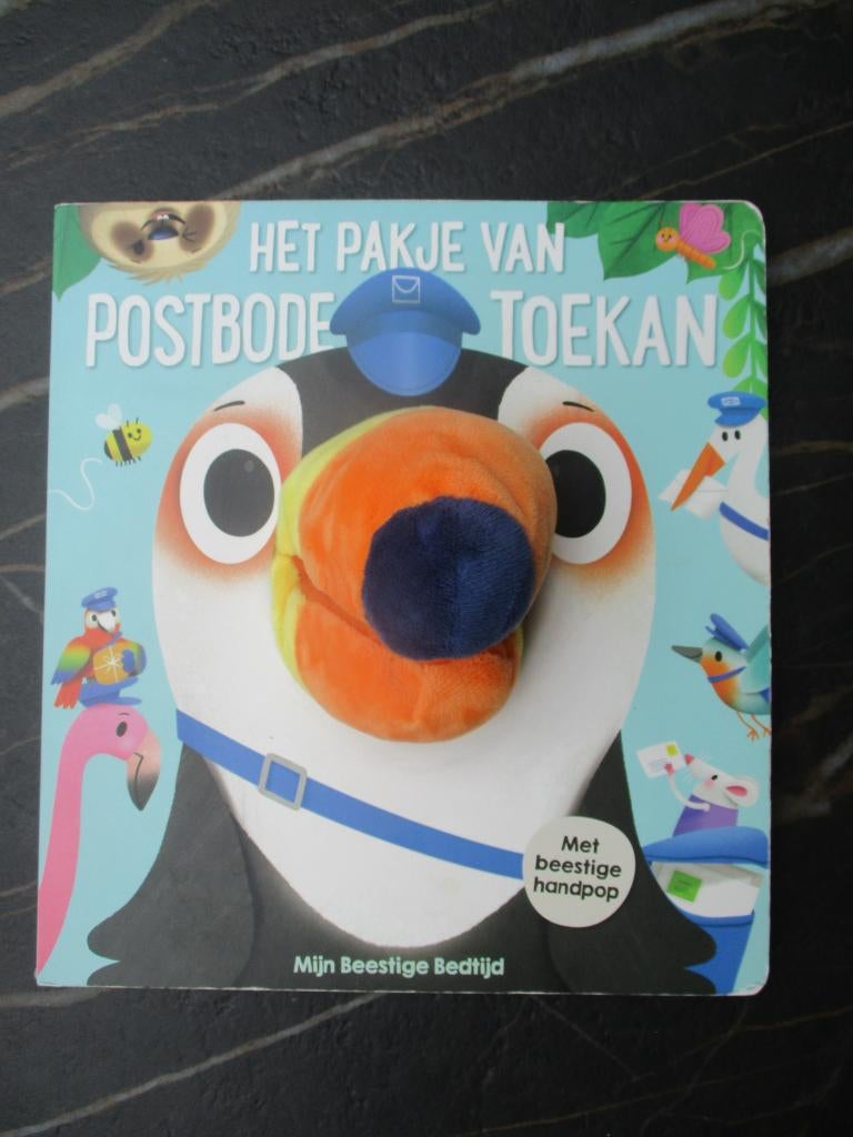 Het pakje van postbode Toekan - met beestige handpop, Boeken, Kinderboeken | Baby's en Peuters, Ophalen of Verzenden, Zo goed als nieuw
