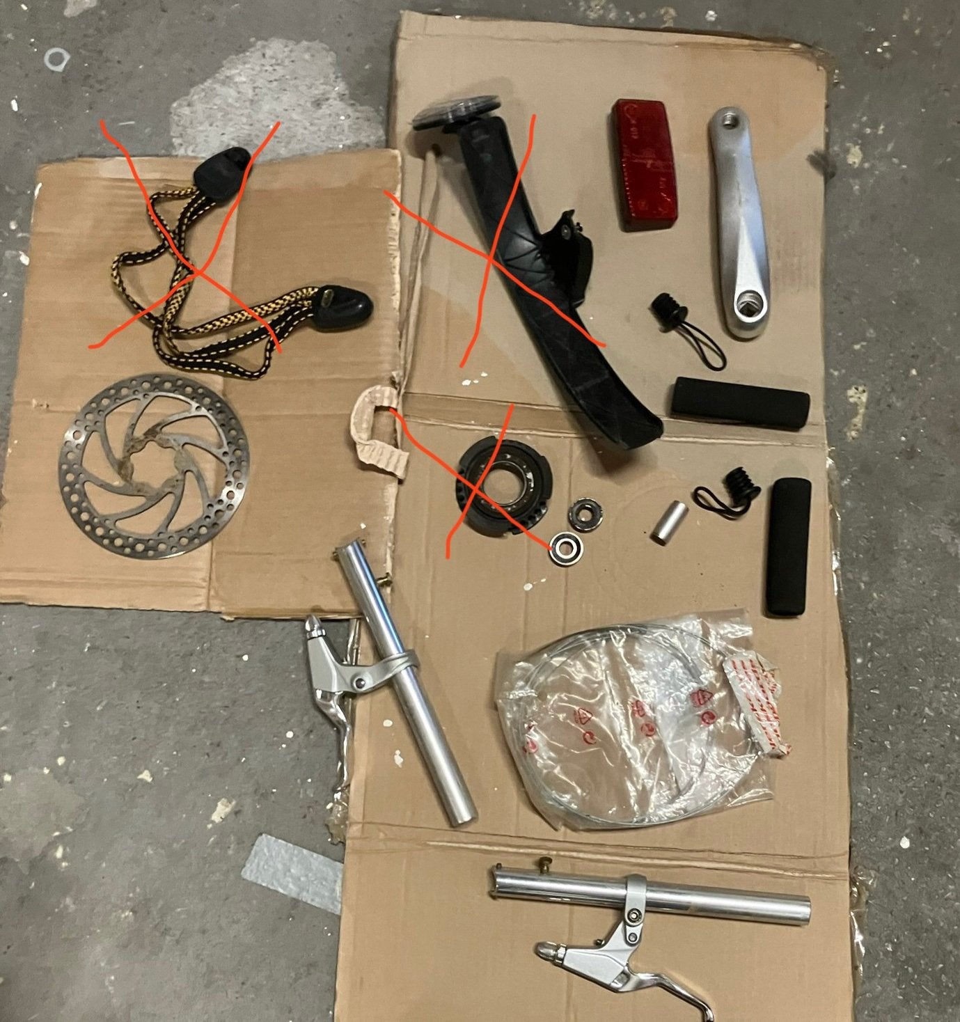 Strida diverse onderdelen stuur,crank,remhandels,wielen enz., Ophalen of Verzenden, Gebruikt, Overige typen