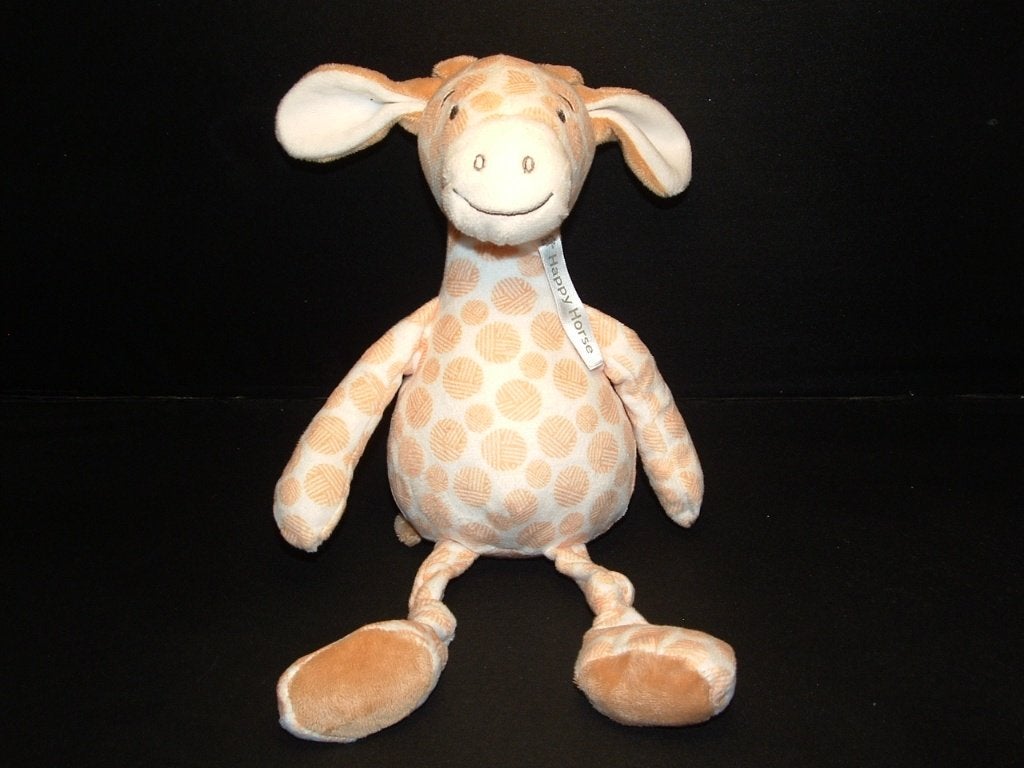 HAPPY HORSE GIRAFFE GESSY NR1 VELOURS WIT MET OVER HET, Verzenden, Nieuw, Overige typen