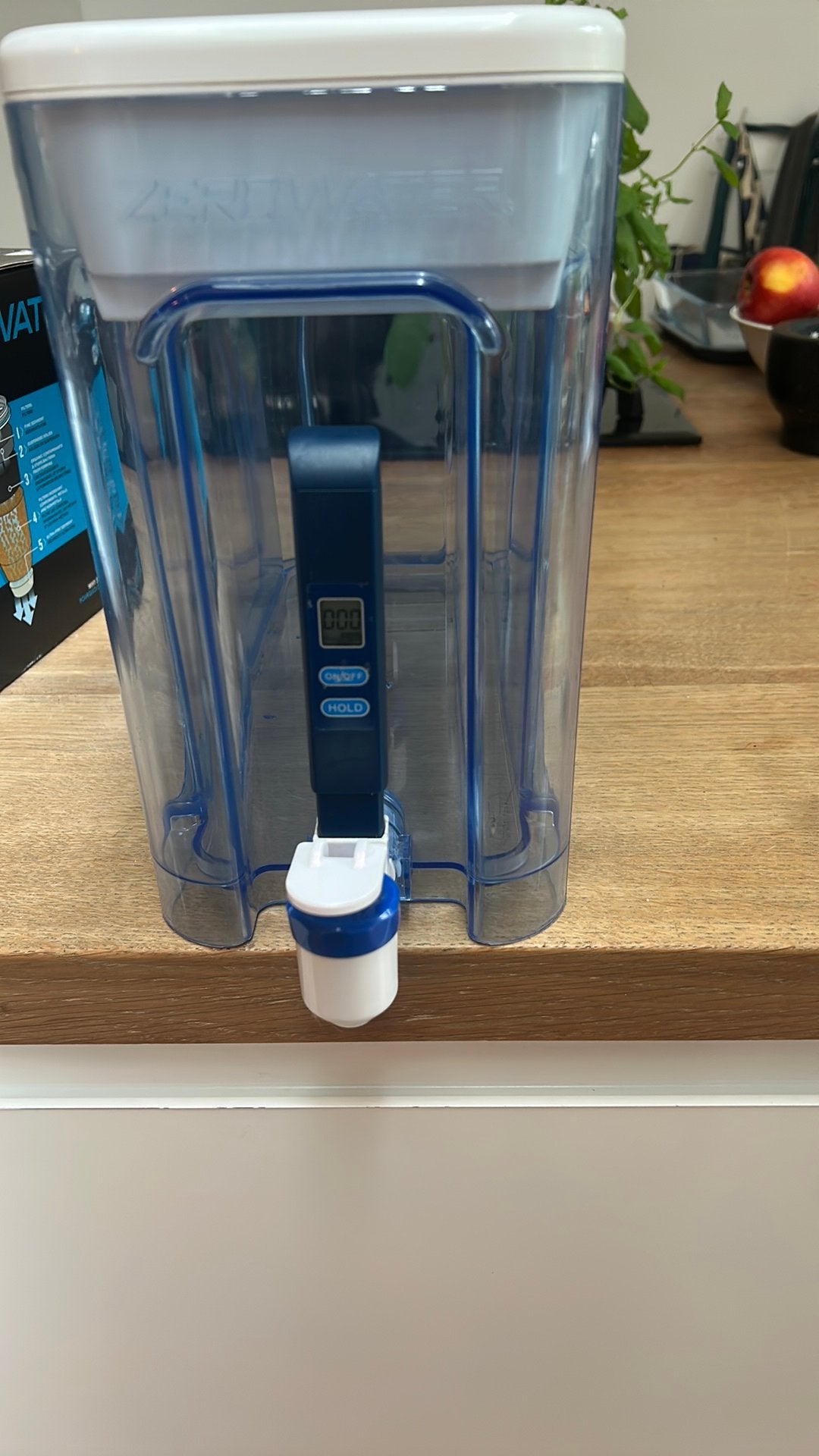 ZeroWater waterfilterkan 7,5L met 3 nieuwe filters, Witgoed en Apparatuur, Ophalen, Zo goed als nieuw
