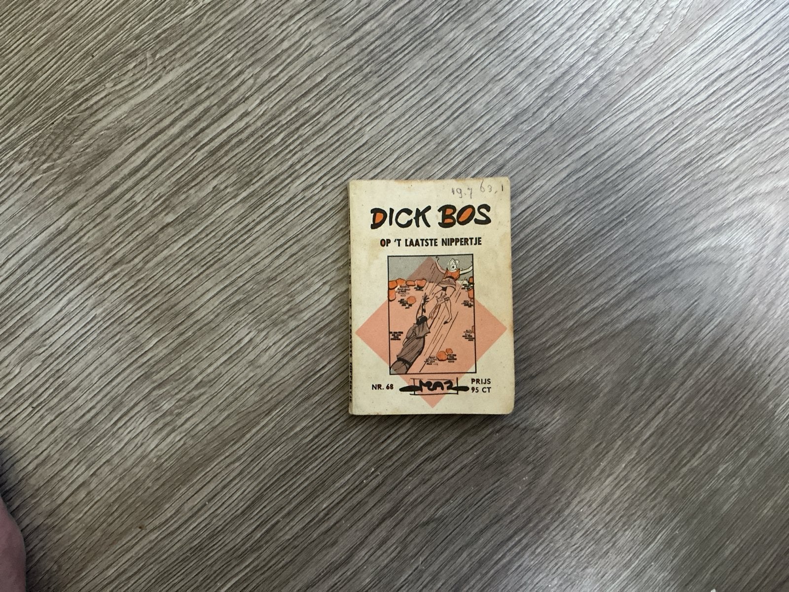 Dick Bos: Op 't Laatste Nippertje - Nr. 68 (1967), Boeken, Eén stripboek, Ophalen of Verzenden, Gelezen