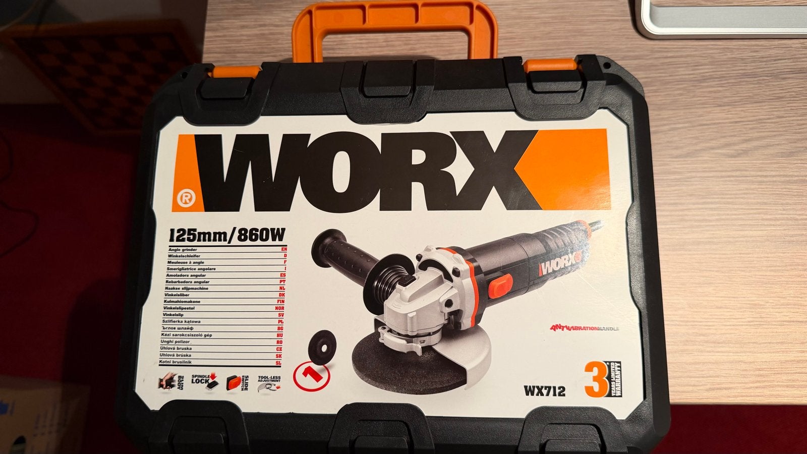 Worx haakse slijpmachine WX712 - Zo goed als nieuw, Ophalen, Zo goed als nieuw, 700 tot 1000 watt, Haakse handslijpmachine