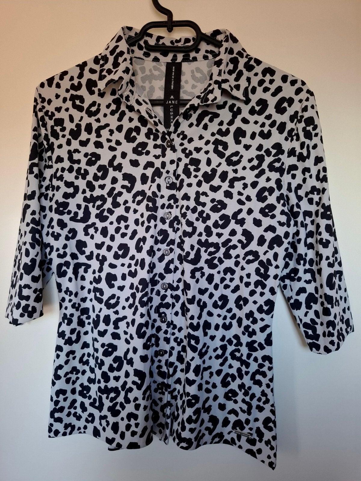 Nieuwe travelstof blouse Jane Lushka maat M, Maat 38/40 (M), Zwart, Nieuw, Ophalen of Verzenden