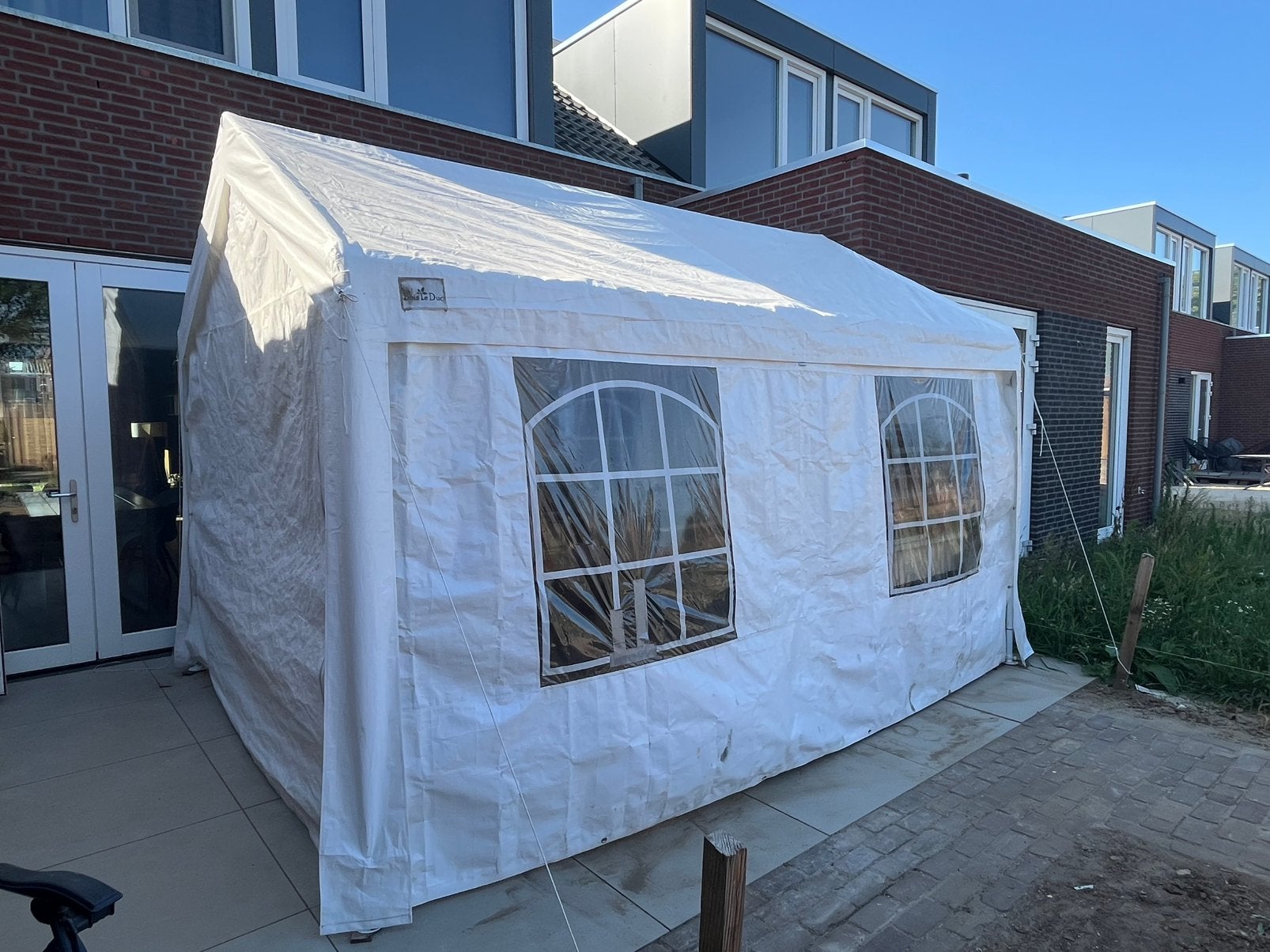 Paviljoen partytent 4x3m wit type Barco, Ophalen, Minder dan 4 meter, Minder dan 5 meter, Zo goed als nieuw