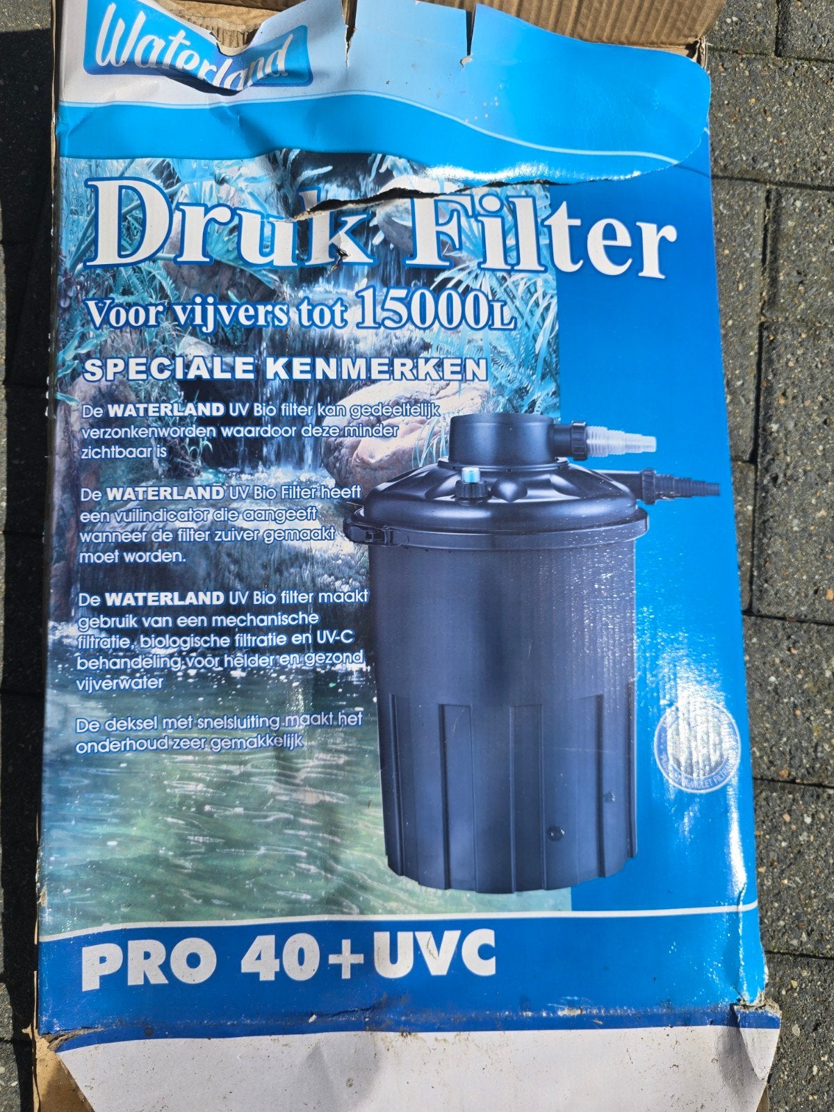 vijverfilter pro 40+ uvc, Tuin en Terras, Ophalen, Zo goed als nieuw, Vijverfilter