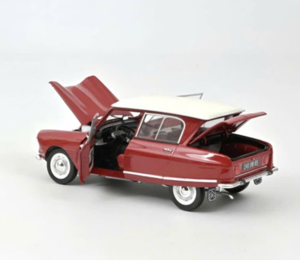 Citroen Ami 6 club 1968 rood schaal 1/18 NOREV ref: 181602, Hobby en Vrije tijd, Verzenden, Nieuw, Auto, Norev