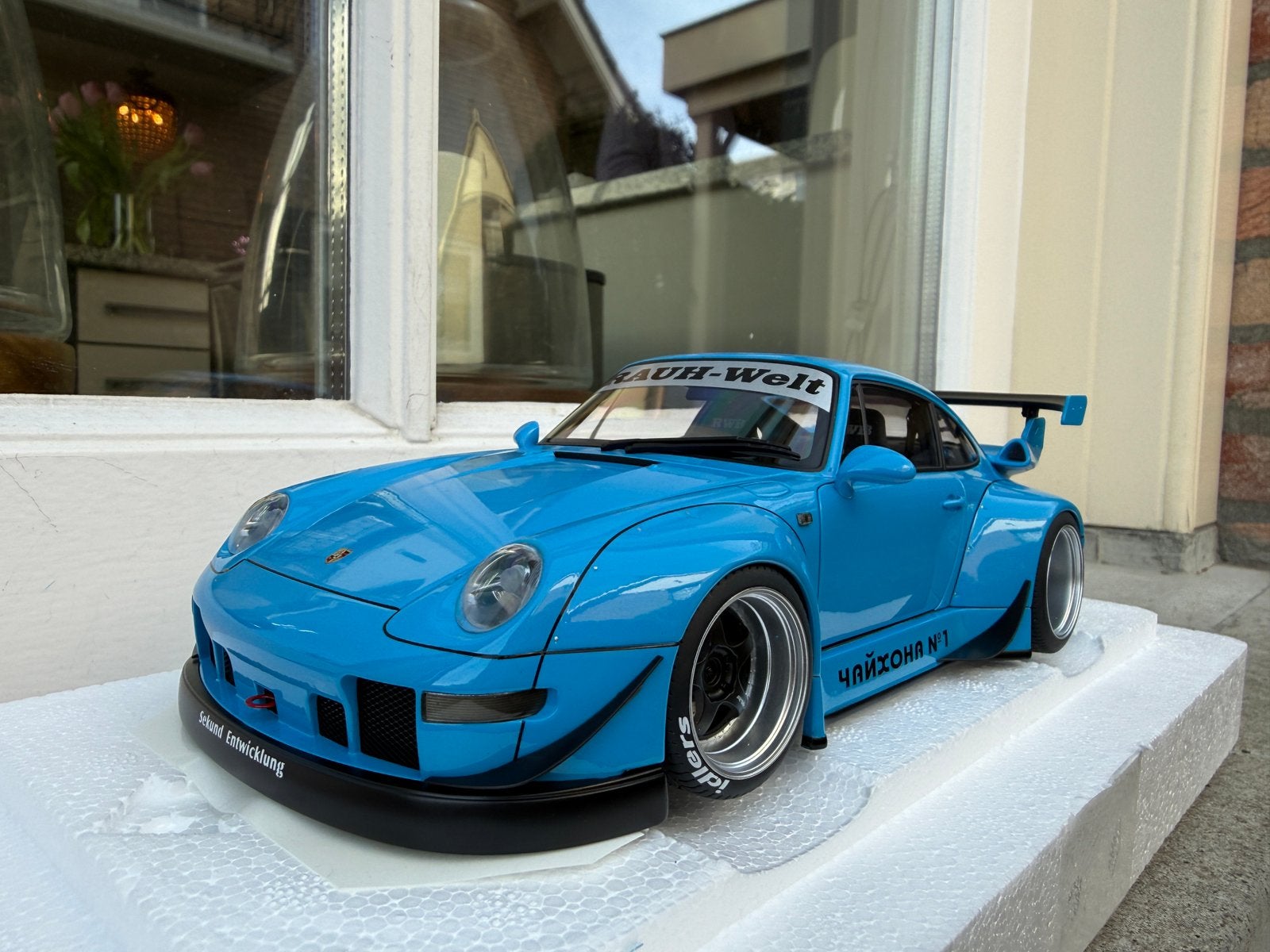 1:18 Porsche 911 993 RWB Sky Blue Autoart 78152, Auto, Autoart, Nieuw, Ophalen of Verzenden