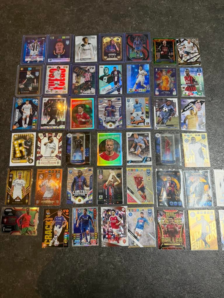 44x speciale kaarten van panini en topps, Ophalen of Verzenden, Zo goed als nieuw, Meerdere plaatjes