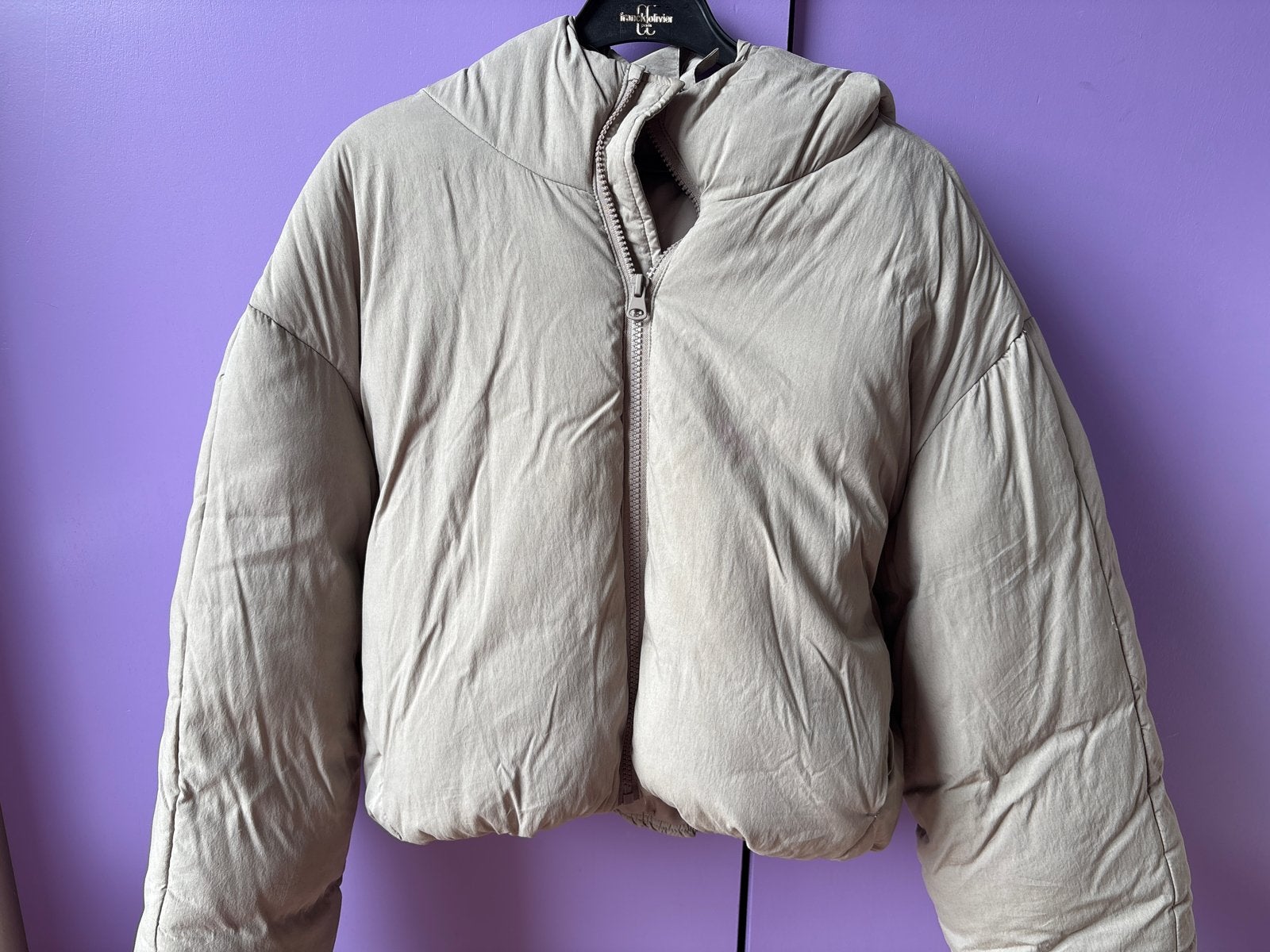 Zara Puffer Jas XXS - Beige, Kleding | Dames, Ophalen of Verzenden, Zo goed als nieuw, Maat 34 (XS) of kleiner, Beige