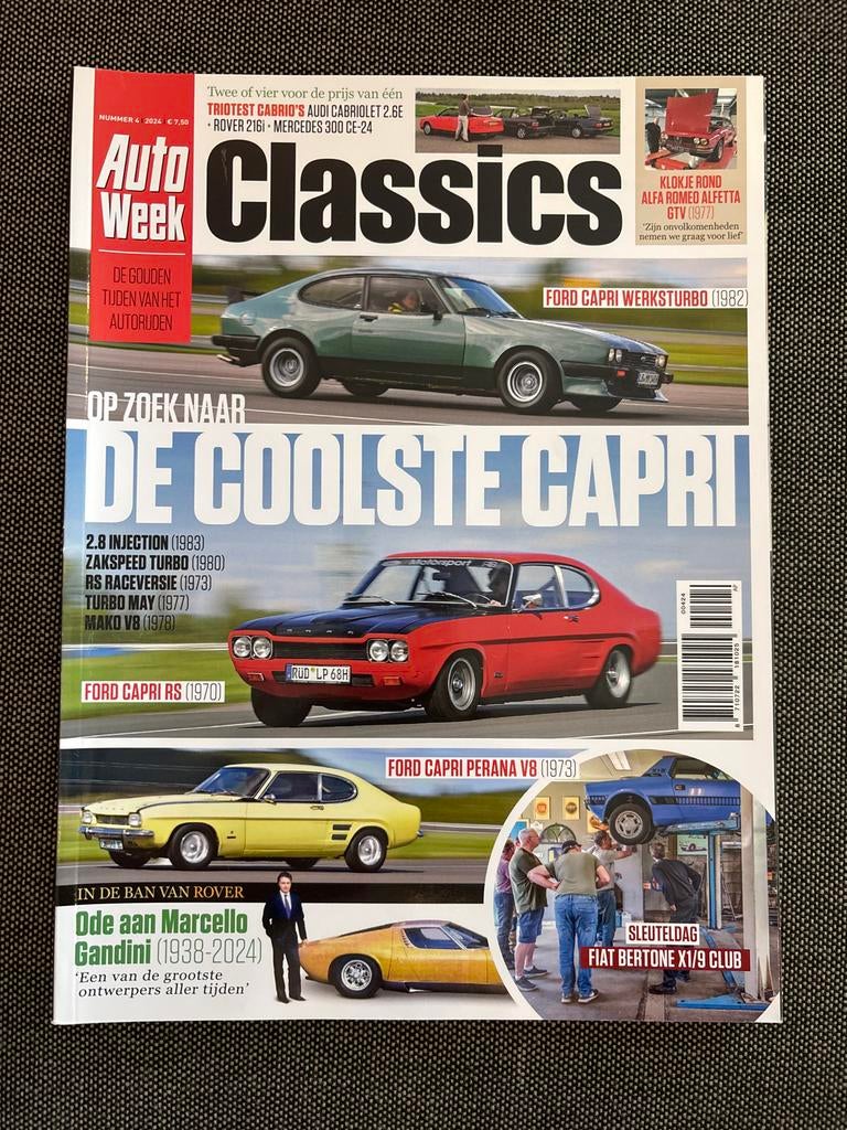 AutoWeek Classics - De Coolste Capri (Nummer 4, 2024), Boeken, Auto's | Boeken, Nieuw, Ophalen of Verzenden