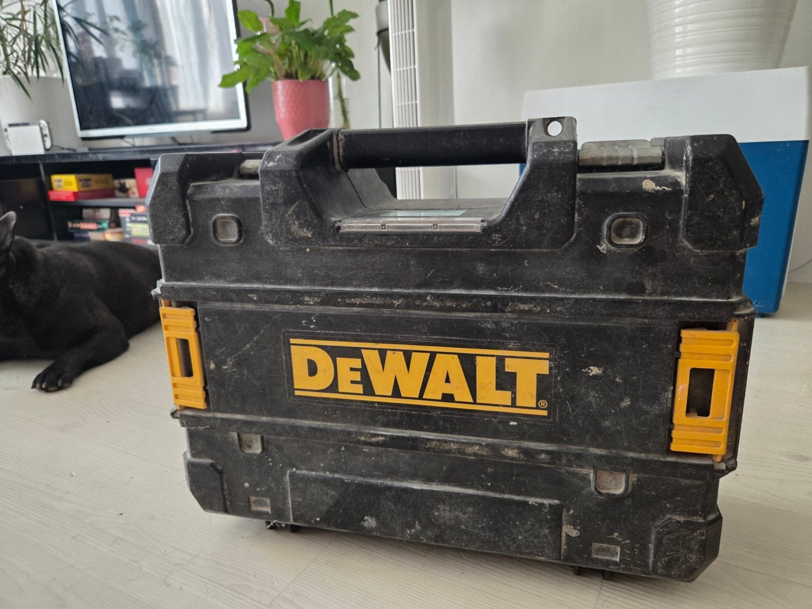 DeWalt laserwaterpas set in koffer, Ophalen