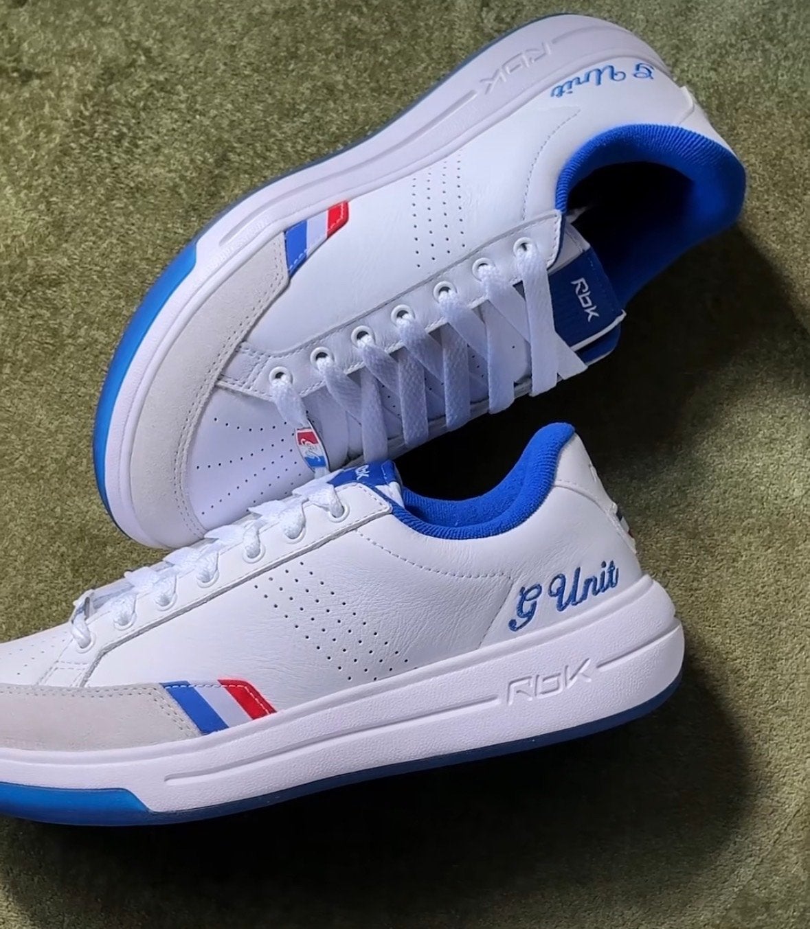 Reebok G-Unit G6 Sneakers Wit Blauw Rood, Verzenden, Nieuw, Wit, Sneakers of Gympen