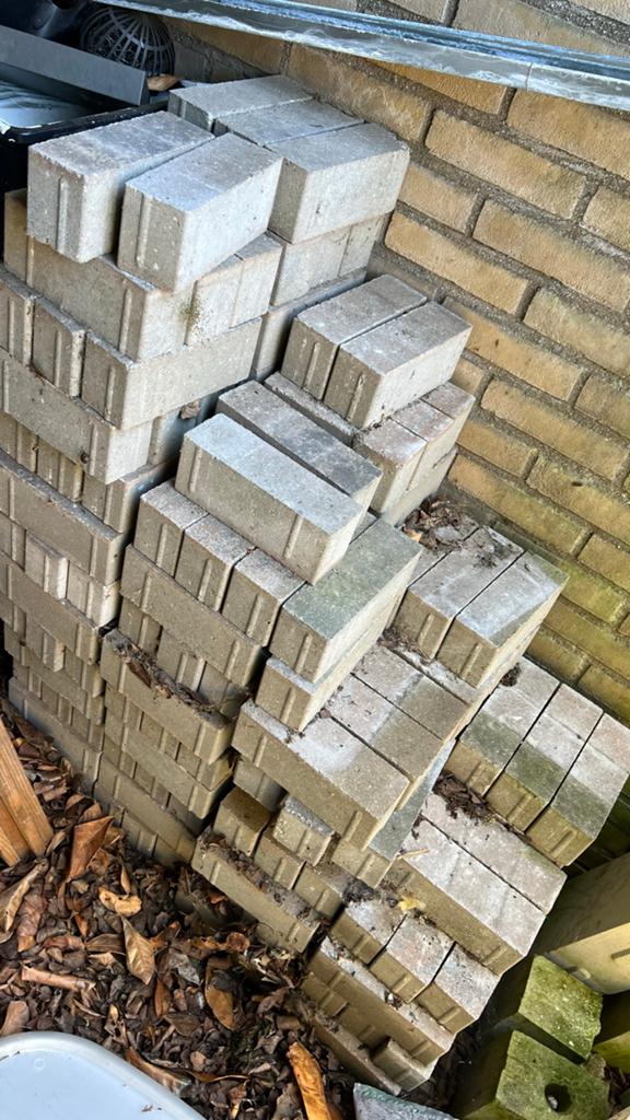 200 Gebakken Waaltjes voor 2m2 - nieuw, Tuin en Terras, Tegels en Klinkers, Ophalen, Nieuw, Minder dan 5 m², Klinkers
