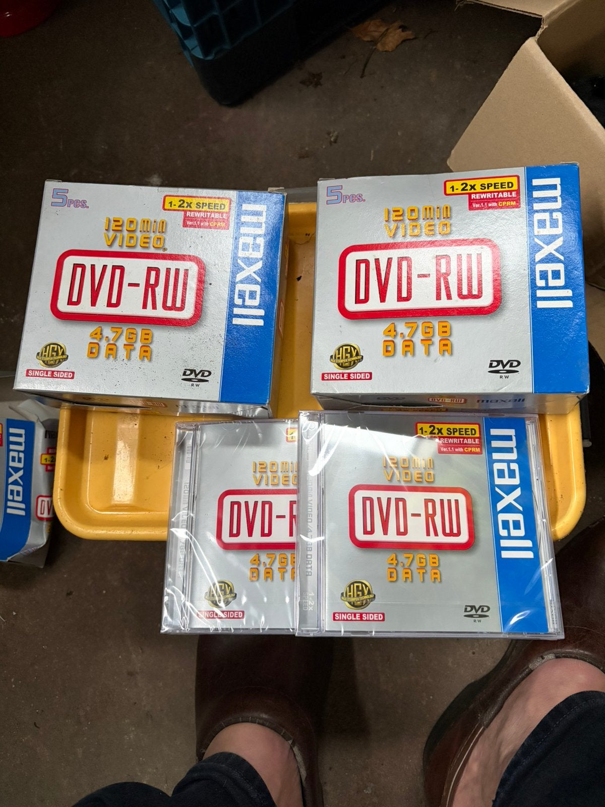12x DVD- RW 120 min. 4,7 GB, Computers en Software, Beschrijfbare discs, Ophalen, Nieuw, Dvd