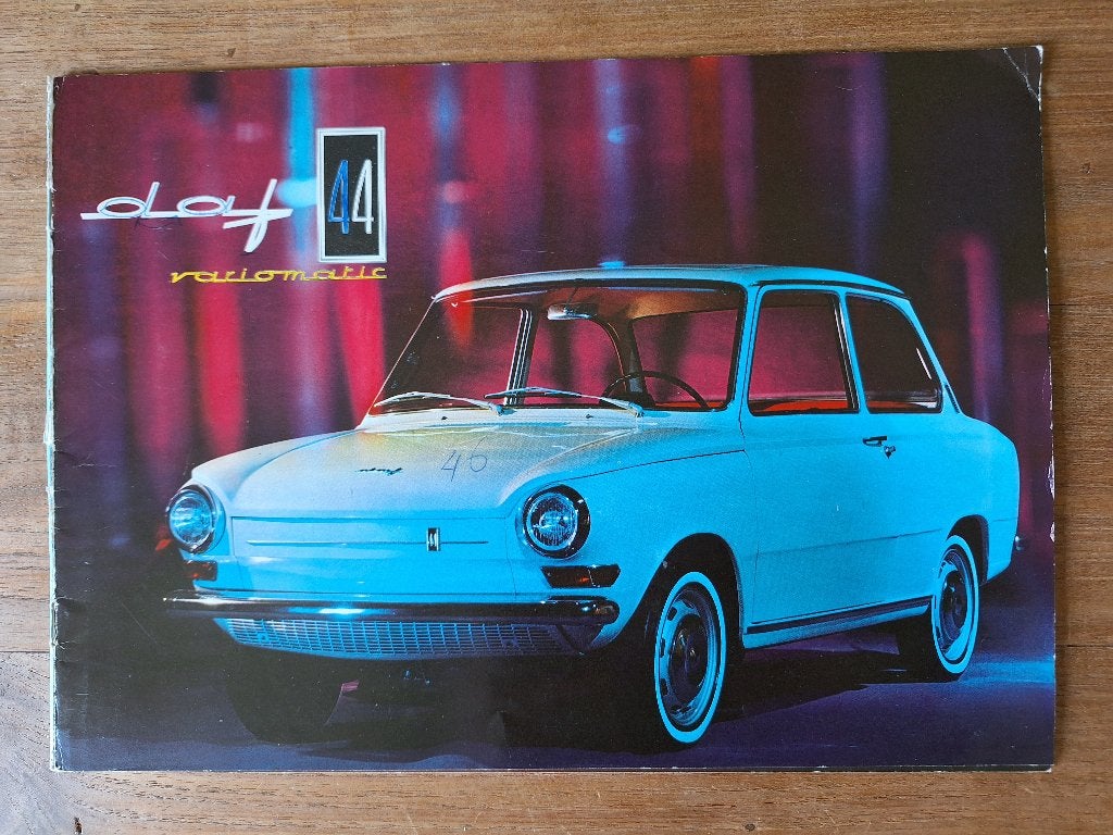 Daf 44 brochure folder uit 1969, Ophalen of Verzenden, Gelezen, Overige merken