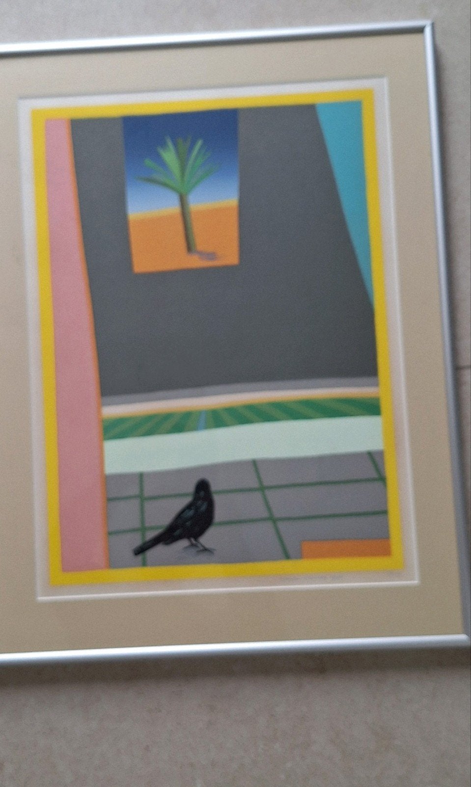 Harry Gerritz - Zeefdruk 1978 - Ingelijst, Antiek en Kunst, Kunst | Litho's en Zeefdrukken, Ophalen of Verzenden