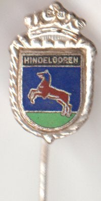 Hindelopen vintage speld emaille-zilver, Verzenden, Zo goed als nieuw, Transport