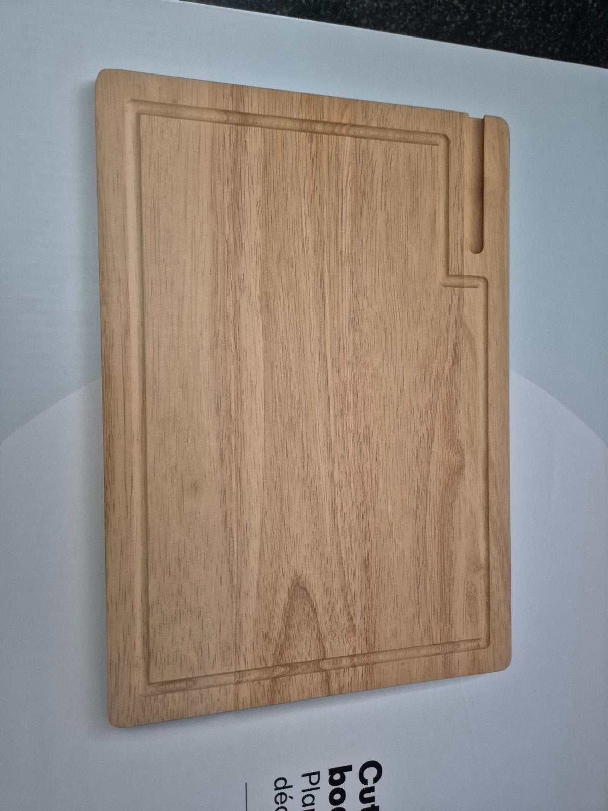 Nieuwe houten snijplank met telefoonhouder, Hout, Snij-/serveerplank, Nieuw, Ophalen of Verzenden