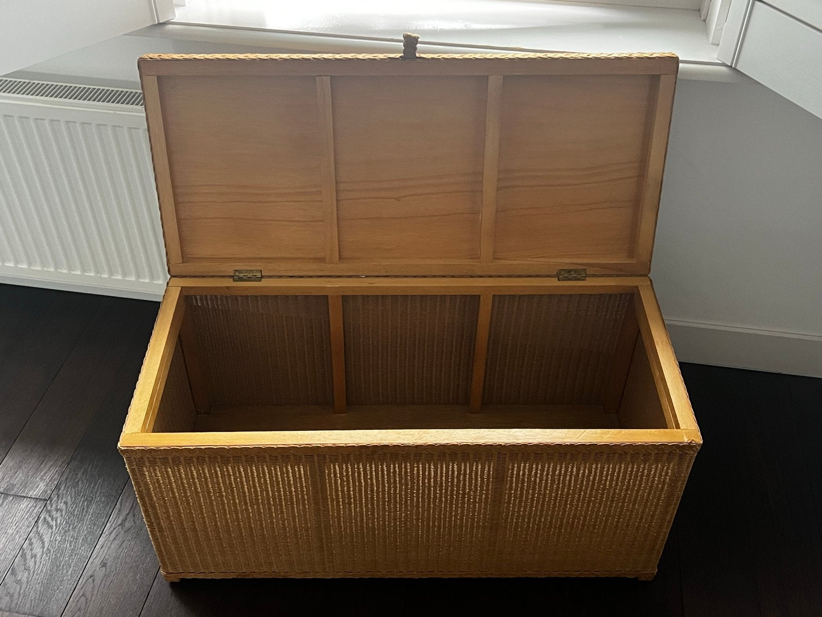 Lloyd Loom Kist - Opbergkist - Vintage, Ophalen, Overige materialen, Minder dan 50 cm, Gebruikt