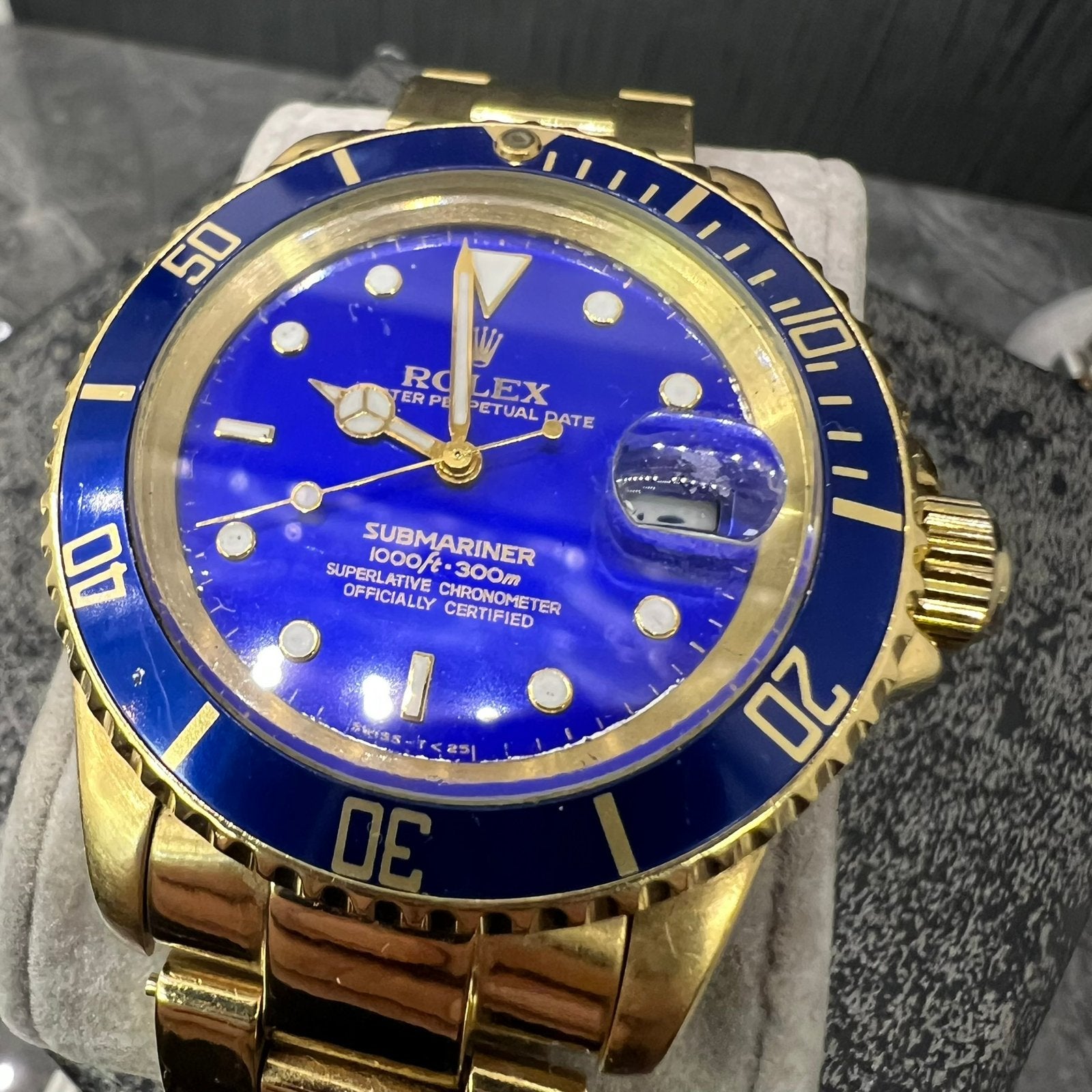 Gouden rolex Genève 18 karaat submariner 150 gram, Sieraden, Tassen en Uiterlijk, Horloges | Heren, Ophalen of Verzenden, Zo goed als nieuw