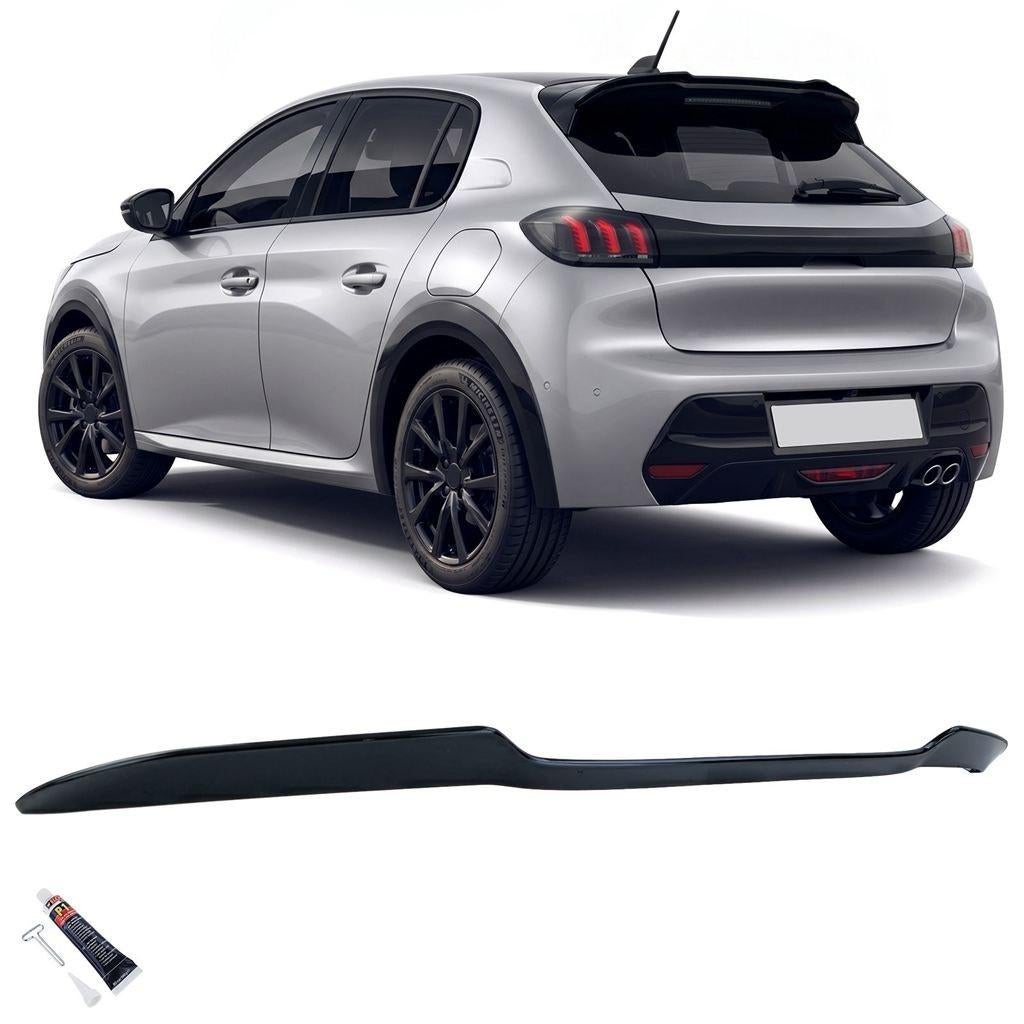 Achterklep Spoiler Cap Voor Peugeot 208 II Glans Zwart