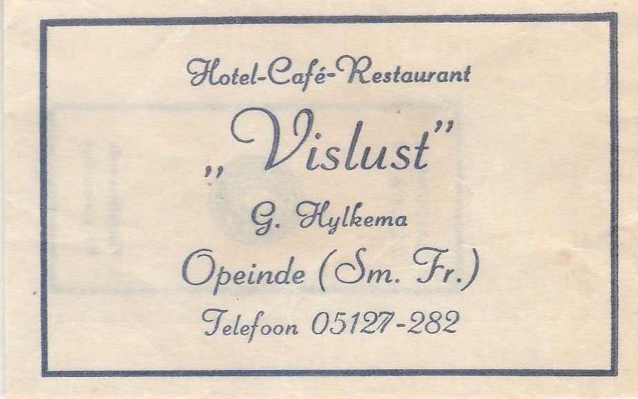 Vislust Opeinde Smallingerland - G Hylkema, Ophalen of Verzenden