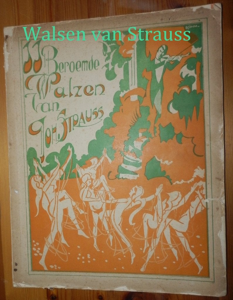 Bo239 bladmuziek beroemde walsen van johan strauss --, Verzenden, Gebruikt, Artiest of Componist, Klassiek