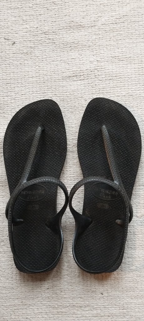 Havaianas flash 39-40 zwart, Slippers, Zwart, Ophalen of Verzenden, Zo goed als nieuw