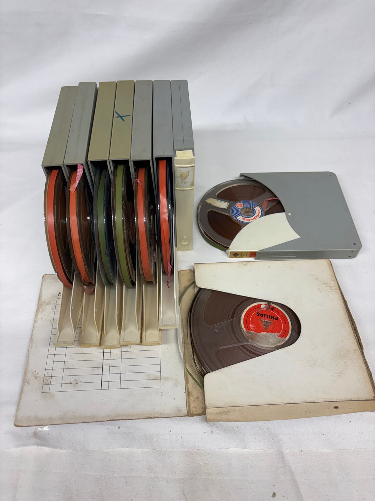 Vintage Banden voor Bandrecorder - Philips, Ophalen of Verzenden, Onderdeel, Met banden