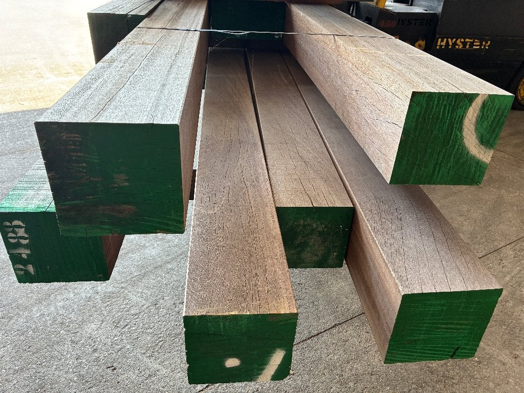 balken-palen-staanders-onderligger-Hardhout/Azobe-190x190mm, Ophalen, Palen, Nieuw, Hardhout