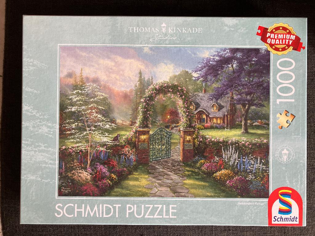 3 Legpuzzels  Schmidt - Thomas Kinkade (1000 stukjes), Hobby en Vrije tijd, Denksport en Puzzels, Zo goed als nieuw, Legpuzzel