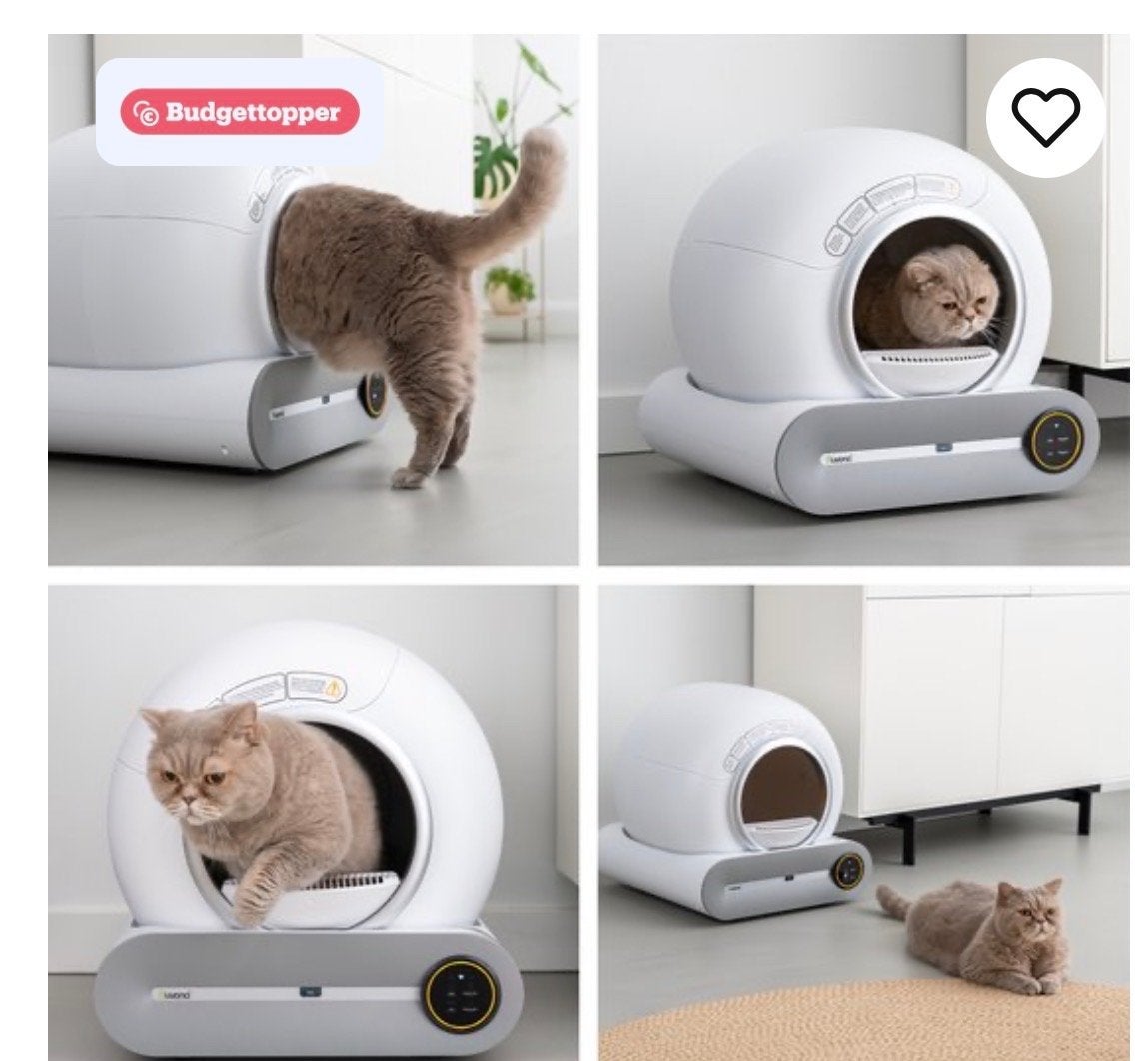 Nuvona elektrische kattenbak, Ophalen, Zelfreinigend, Gebruikt, Gesloten