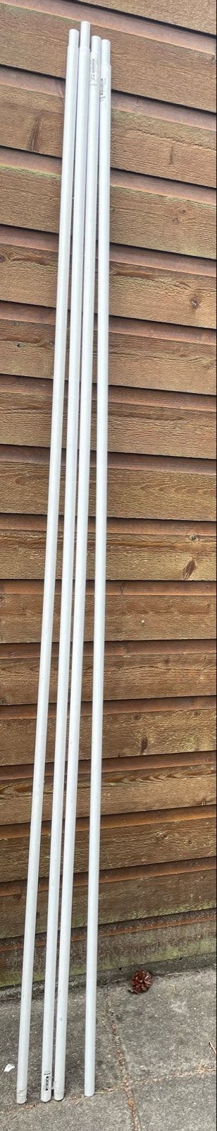 4x Uitschuifbare Gordijnroedes IKEA - Wit, Ophalen, Inclusief montageonderdelen, Gebruikt, Wit