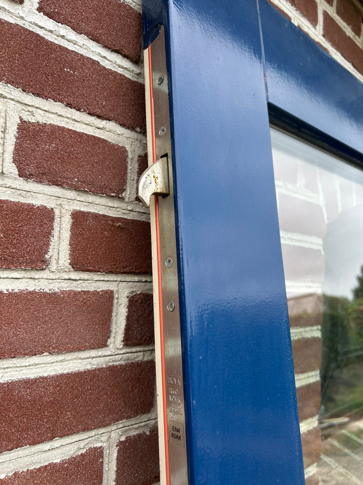 Hardhouten achterdeur 82,5x201,5cm.., Ophalen, 80 tot 100 cm, 200 tot 215 cm, Glas