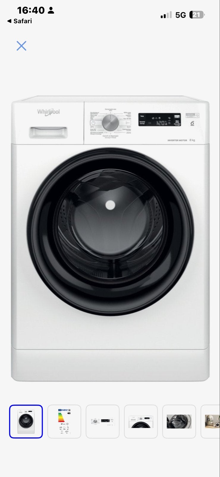 Whirlpool warmtepompdroger - zo goed als nieuw, Witgoed en Apparatuur, Wasdrogers, Overige typen, 8 tot 10 kg, Ophalen of Verzenden