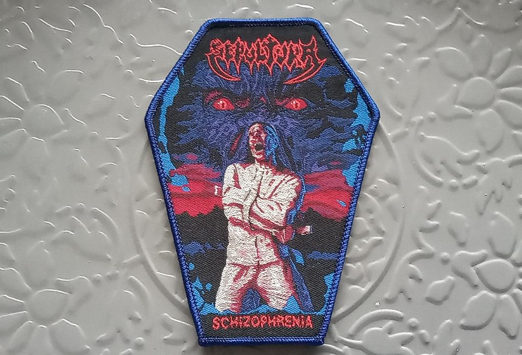 Sepultura Schizophrenia coffin patch 13 metal, Verzenden, Nieuw, Kleding
