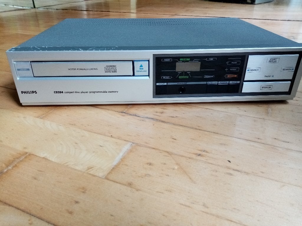Vintage 'de tank' Philips CD204 Speler TDA1540 en CDM-1, Audio, Tv en Foto, Cd-spelers, Philips, Ophalen