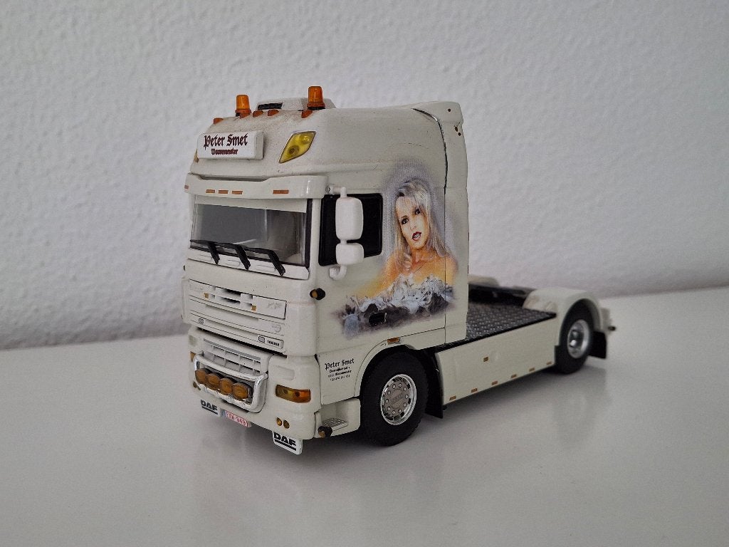 DAF XF105 SSC 4x2 Peter Smet WSi 1/50 met certificaat, Ophalen of Verzenden, Nieuw, Bus of Vrachtwagen, Wsi