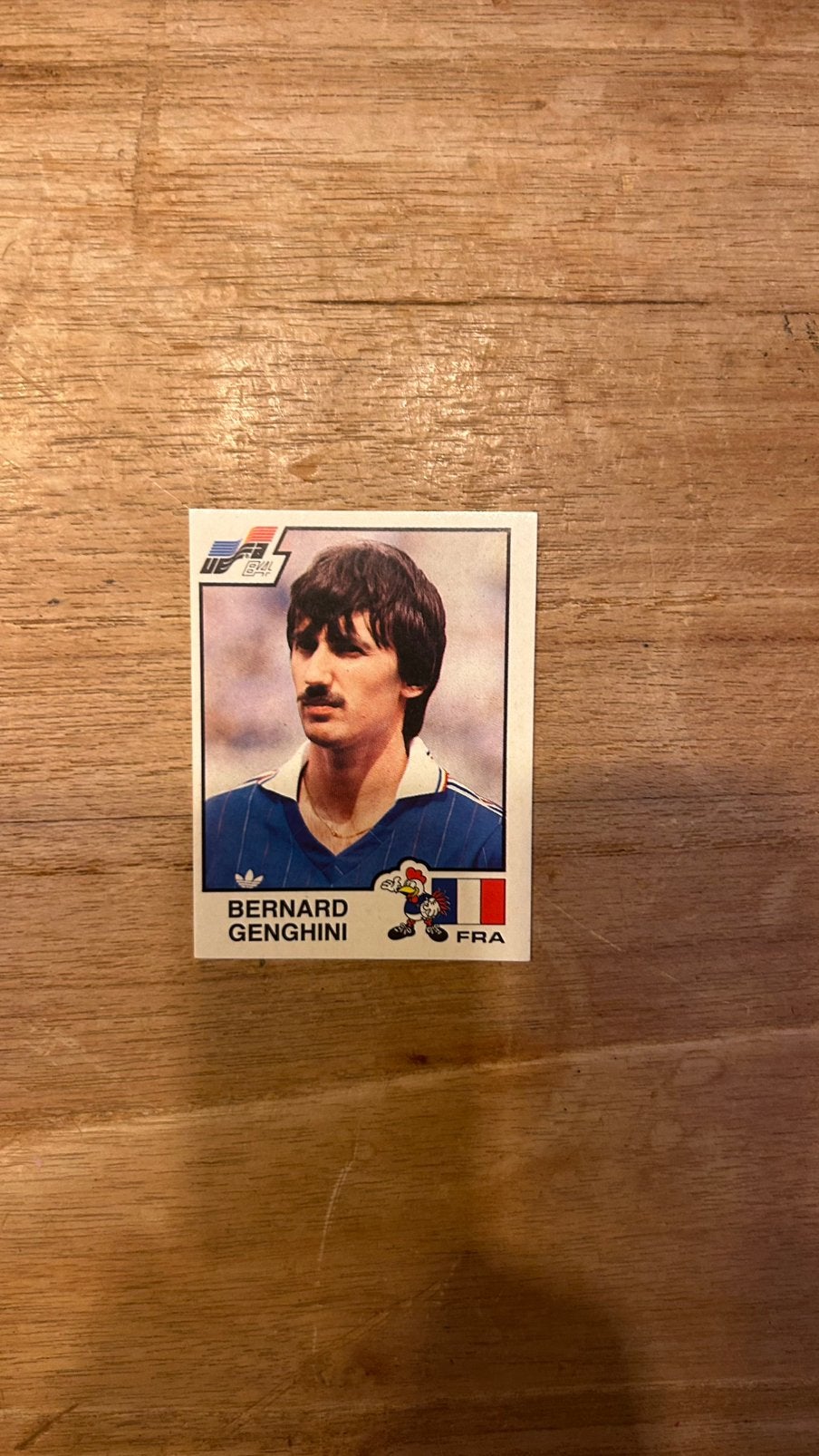 Panini Euro 84 plaatje Bernard Genghini Frankrijk EK 84, Verzenden, Zo goed als nieuw, Plaatje