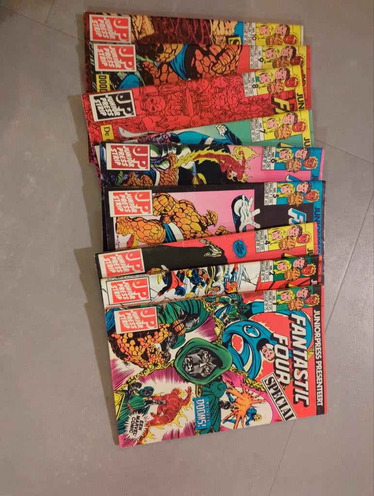9x Fantastic Four Special Juniorpress strips, Boeken, Strips | Comics, Meerdere comics, Ophalen of Verzenden, Gelezen, Europa