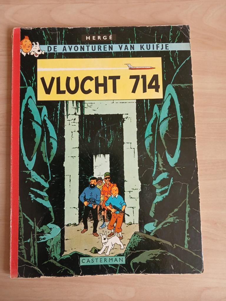 Kuifje Vlucht 714 bijzonder met op pag. 50 fout in de tekst, Boeken, Stripboeken, Ophalen of Verzenden