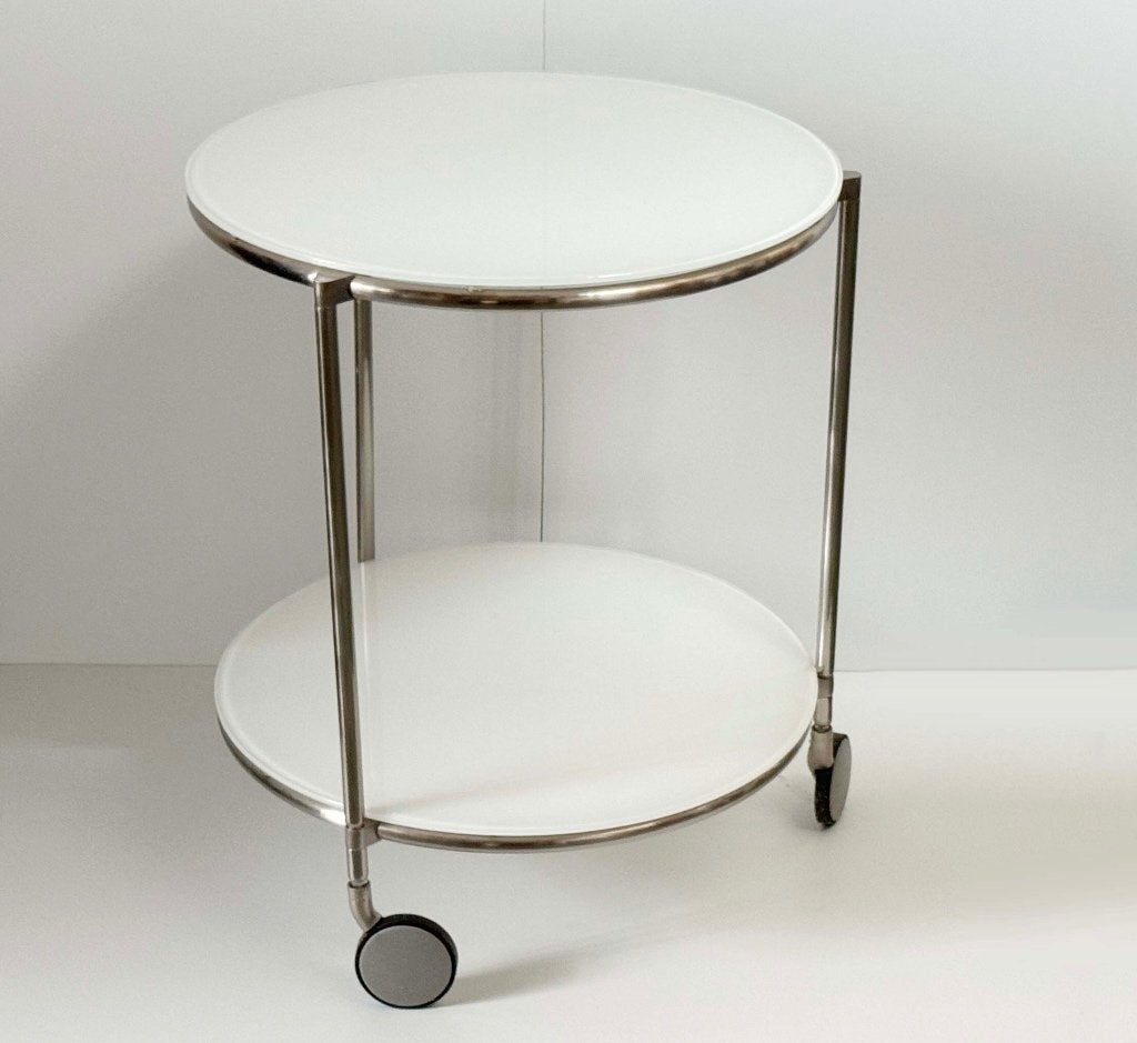 IKEA STRIND vintage bijzetttafel NIEUWSTAAT, Huis en Inrichting, Tafels | Bijzettafels, Ophalen, Minder dan 55 cm, Design, Rond