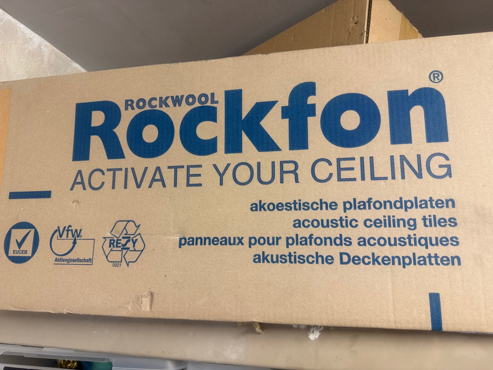 Rockfon Krios Akoestische Plafondplaten 1200x600x20 (9 st.), Ophalen, Nieuw, Overige materialen, 20 tot 50 mm