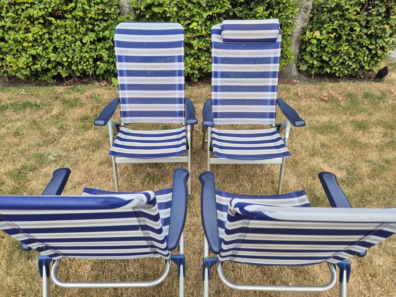 4 Crespo campingstoelen, Caravans en Kamperen, Kampeermeubelen, Ophalen, Zo goed als nieuw, Campingstoel
