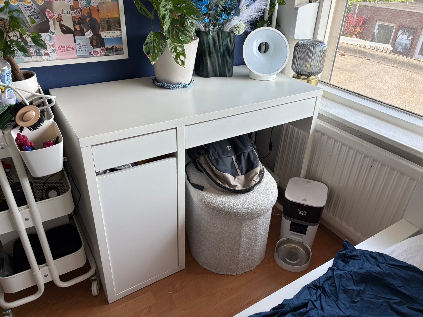 Ikea micke bureau, Ophalen, Spaanplaat of MDF, Schoolbureau, Zo goed als nieuw